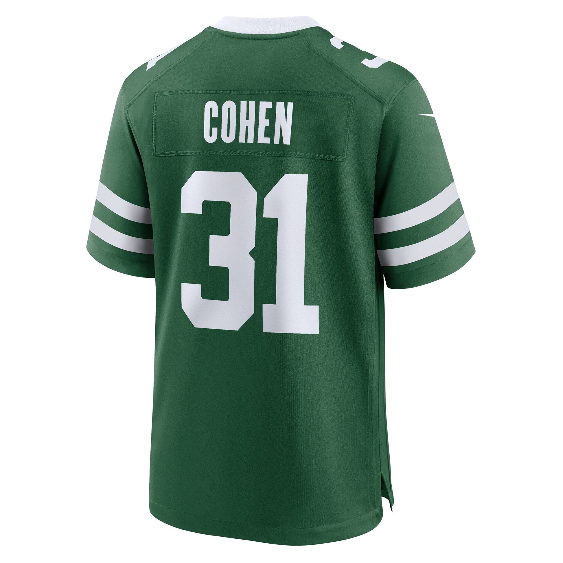Tarik Cohen New York Jets Team Game Jersey - Legacy Green football jersey product view 3