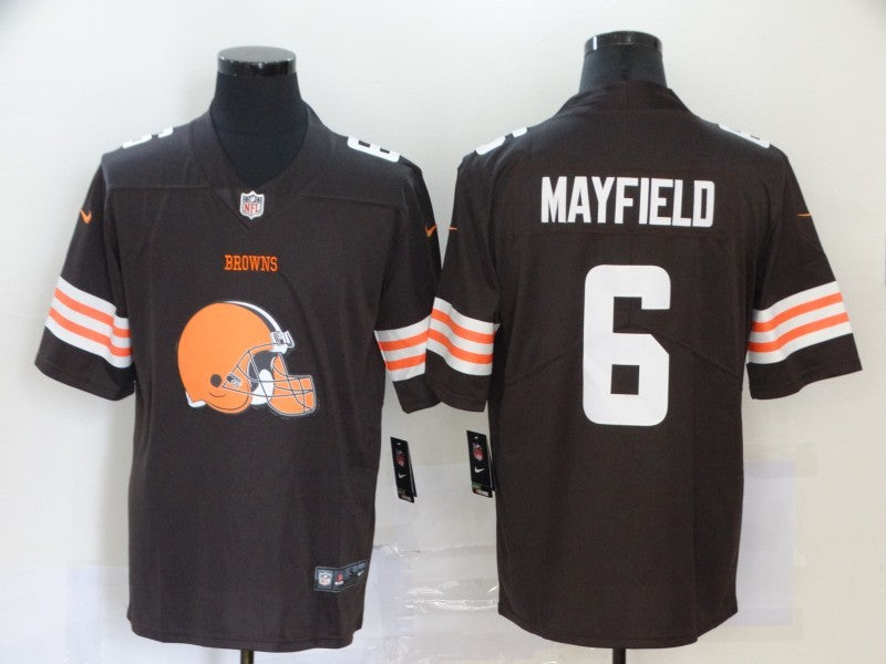 Men's Cleveland Browns Baker Mayfield #6 Brown Player Game Jersey1 football jersey product view 1