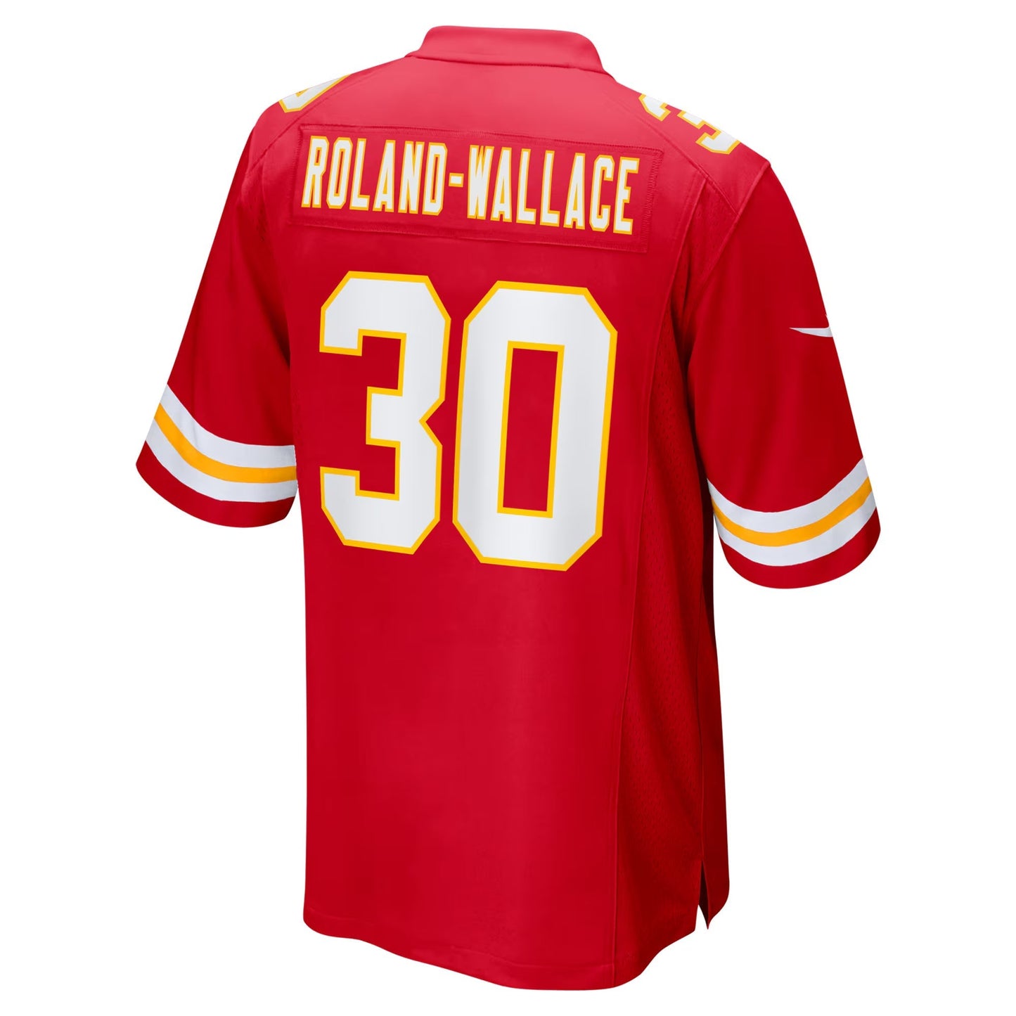 Kansas City Chiefs Chris Roland-Wallace Red Game Jersey football jersey product view 1