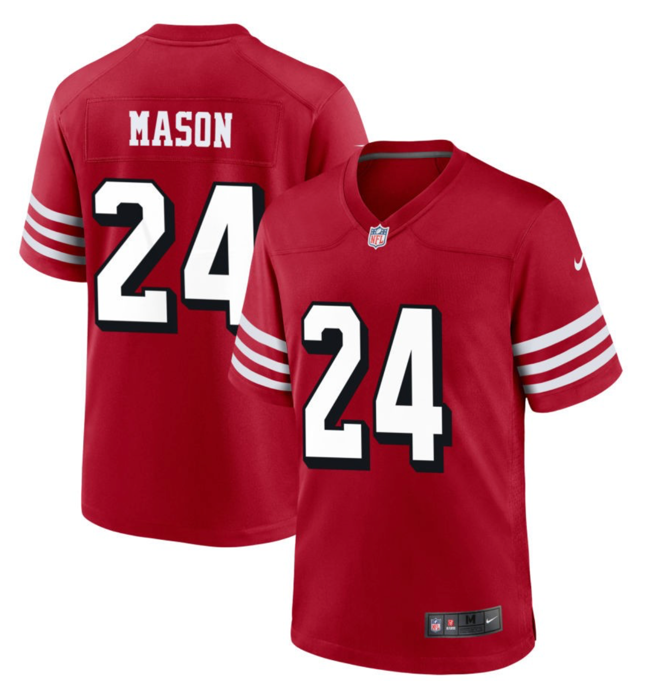 Jordan Mason San Francisco 49ers Jersey football jersey product view 1