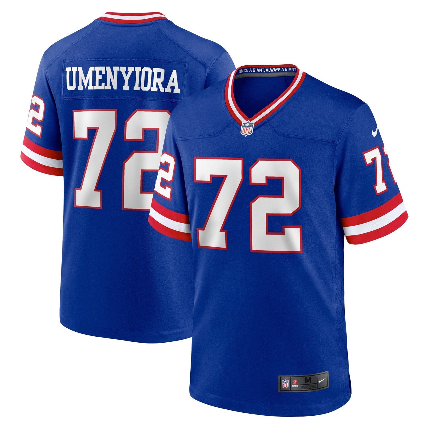 New York Giants Osi Umenyiora Royal Retired Player Alternate Game Jersey football jersey product view 1