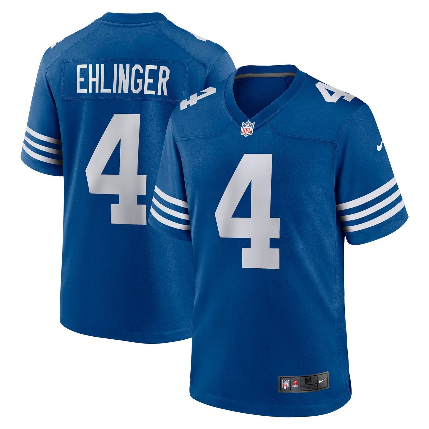 Sam Ehlinger Indianapolis Colts Game Jersey - Blue football jersey product view 1
