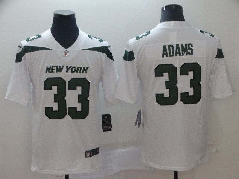 Men's New York Jets Jamal Adams White Game Jersey football jersey product view 1
