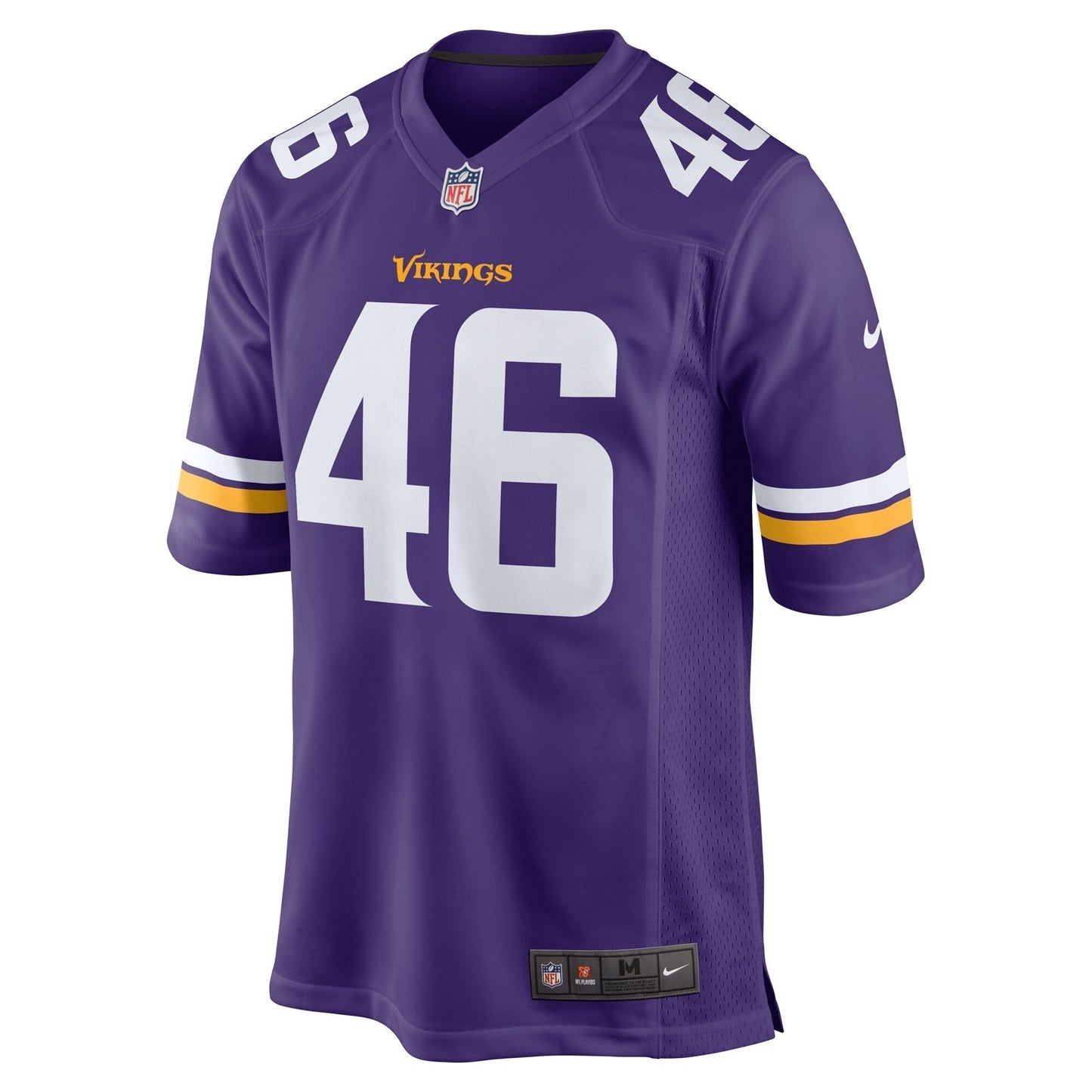 Aaron Dykes Minnesota Vikings Team Game Jersey - Purple football jersey product view 2