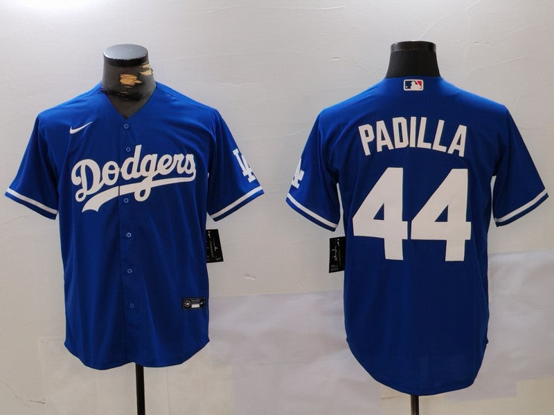 Men's Los Angeles Dodgers Vicente Padilla Royal Player Jersey baseball jersey product view 1