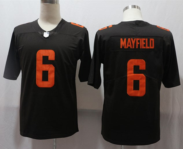 Men's Cleveland Browns Baker Mayfield #6 Brown Alternate Legend Jersey1 football jersey product view 1