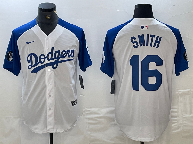 Men's Los Angeles Dodgers Will Smith White Limited Jersey baseball jersey product view 1
