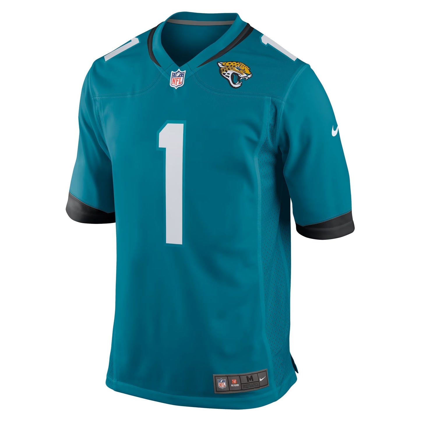 Jacksonville Jaguars Number 1 Dad Teal Game Jersey football jersey product view 1