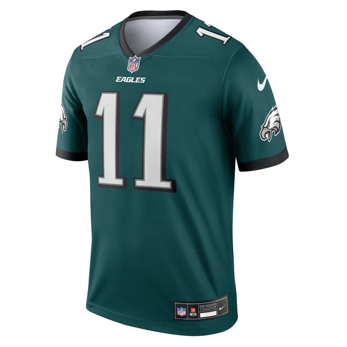 A.J. Brown Philadelphia Eagles Legend Jersey - Midnight Green football jersey product view 2