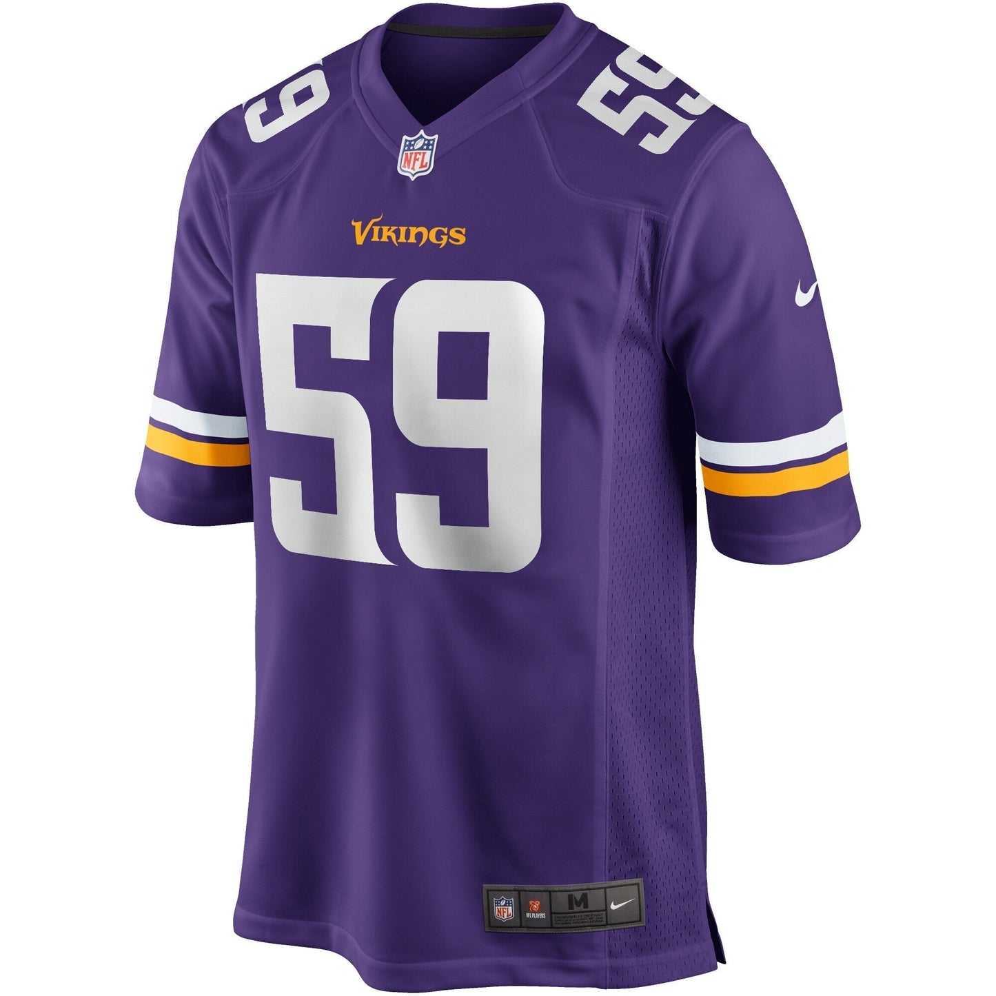 Matt Blair Minnesota Vikings Game Retired Jersey - Purple football jersey product view 2