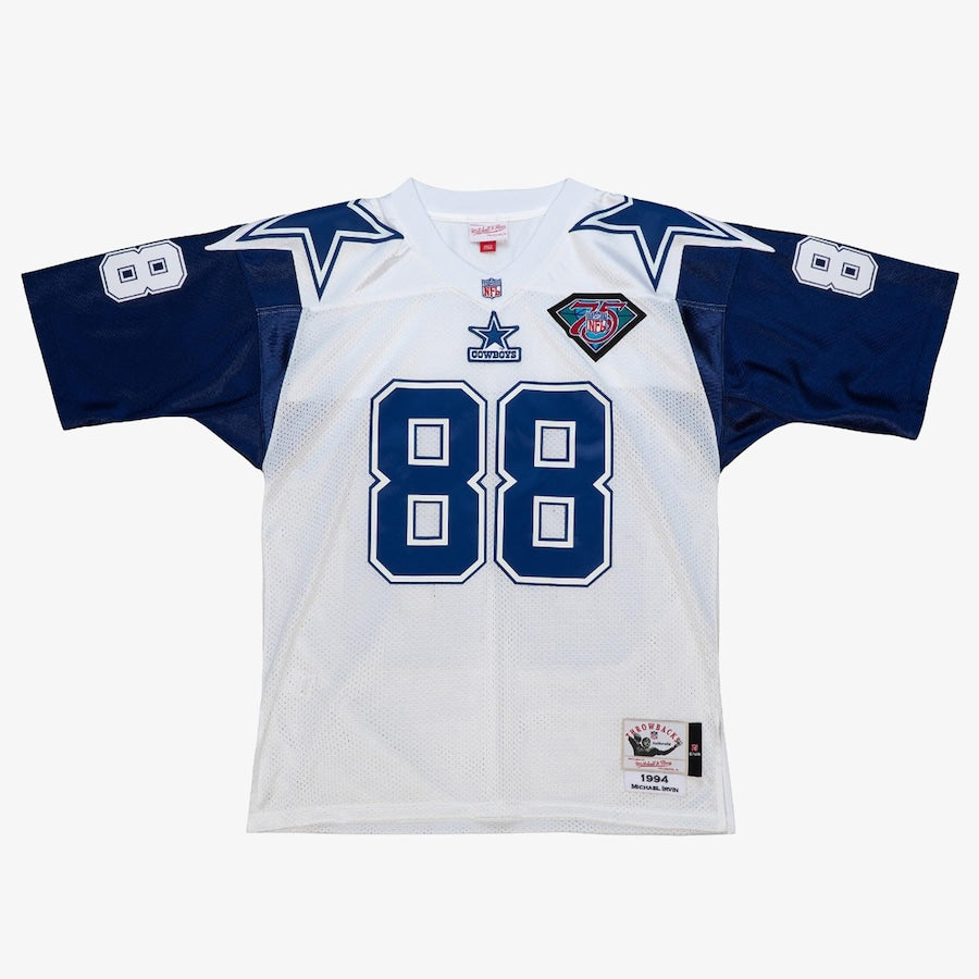 Men's Michael Irvin White Dallas Cowboys 1994 Jersey football jersey product view 1