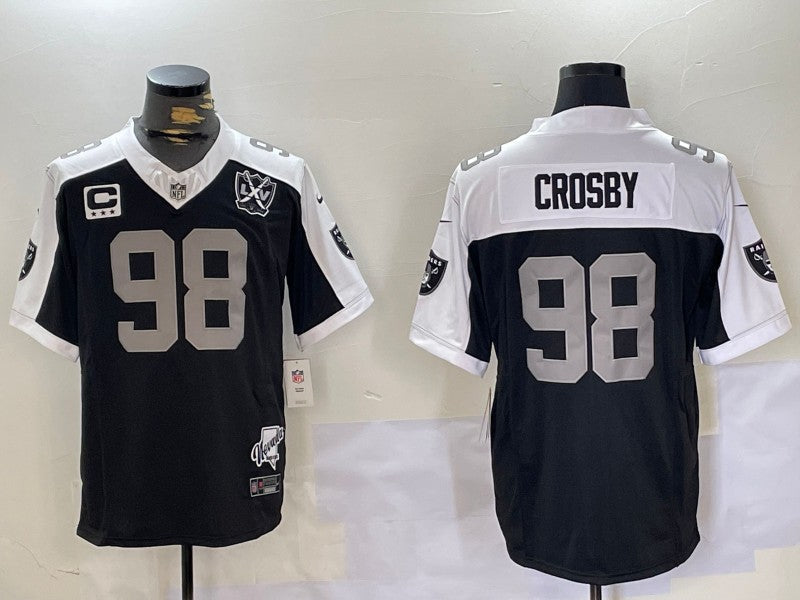 Men's Las Vegas Raiders Maxx Crosby Black Game Team Jersey football jersey product view 1