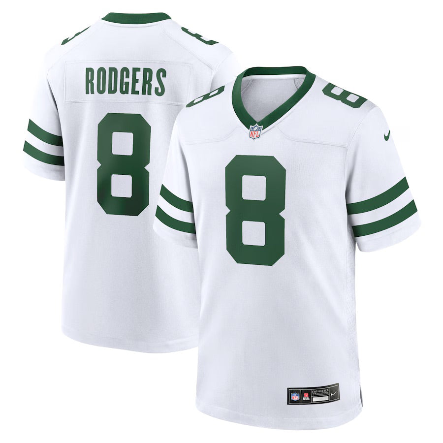 Aaron Rodgers New York Jets 2024 Jersey football jersey product view 1