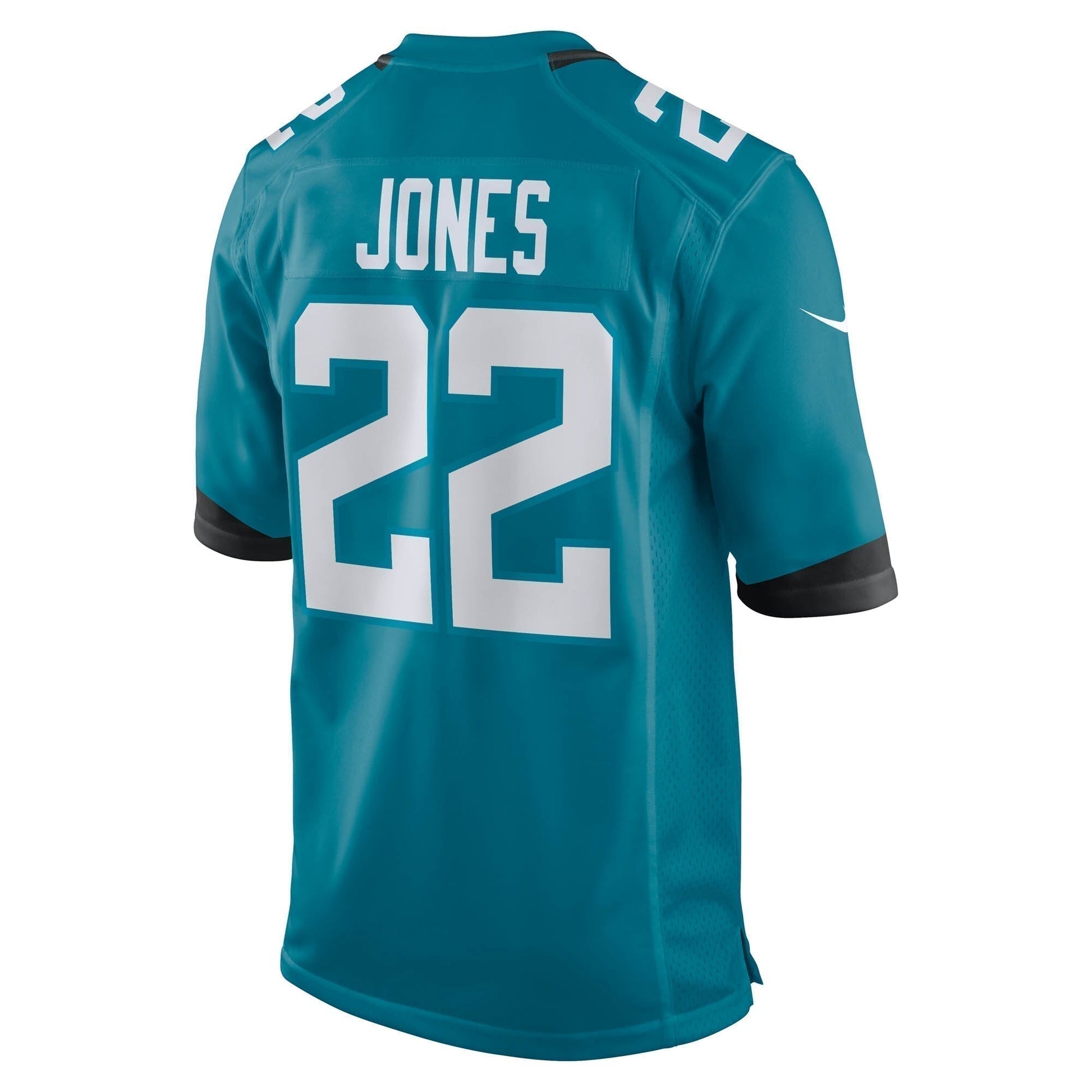 Jarrian Jones Jacksonville Jaguars Team Game Jersey - Teal football jersey product view 3