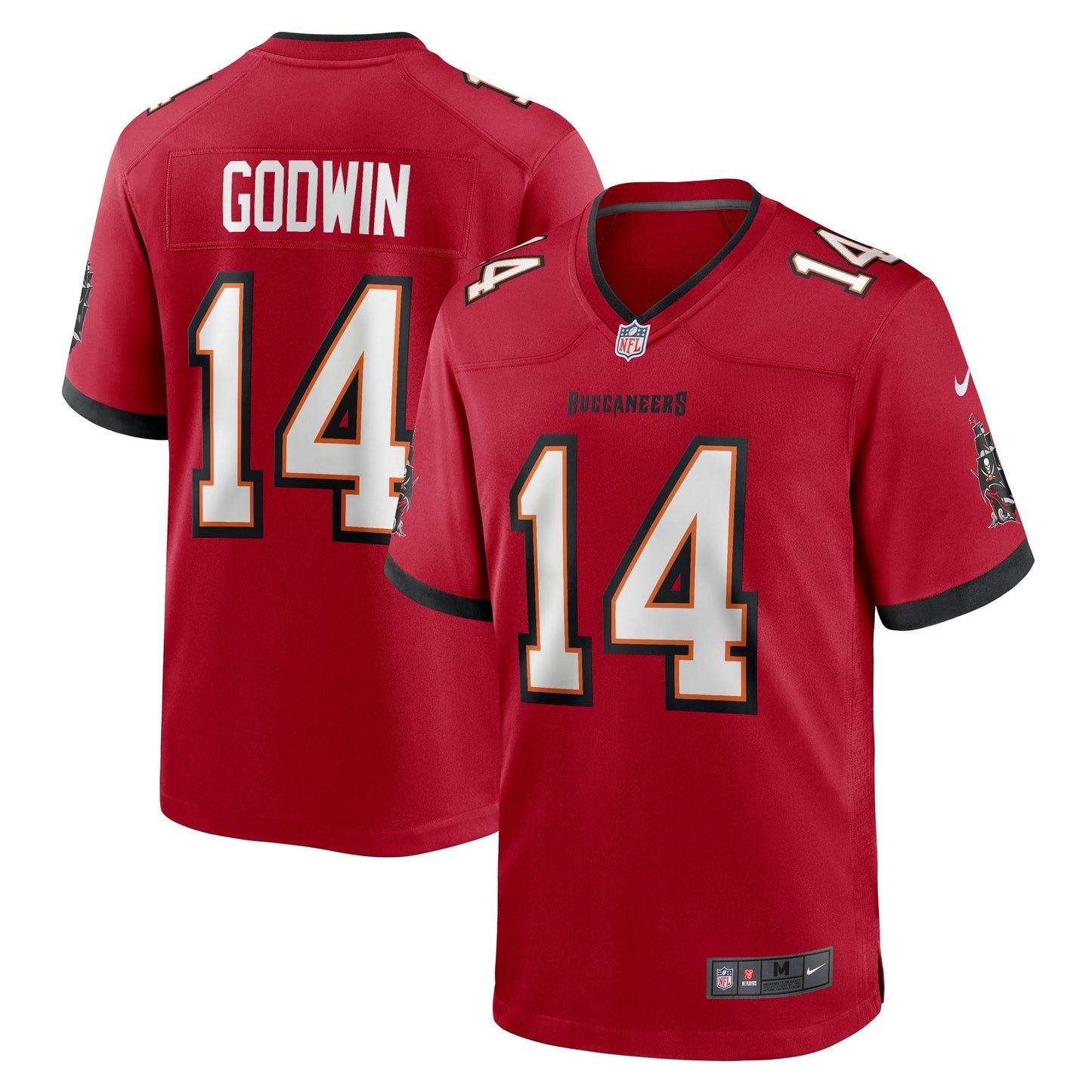 Tampa Bay Buccaneers Chris Godwin Red Game Jersey football jersey product view 1