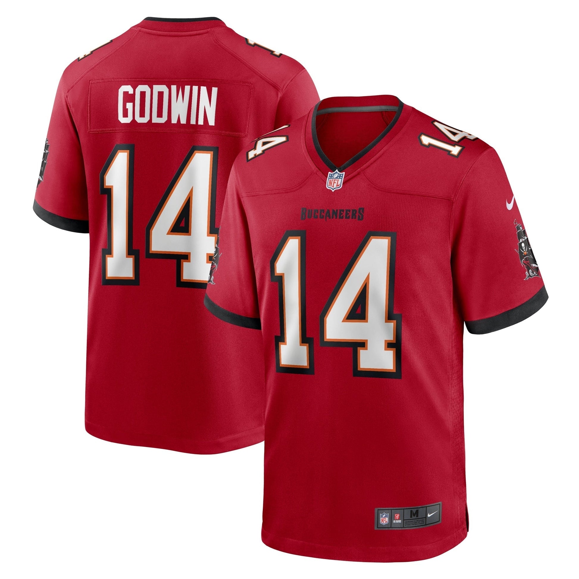 Tampa Bay Buccaneers Chris Godwin Red Game Jersey football jersey product view 1