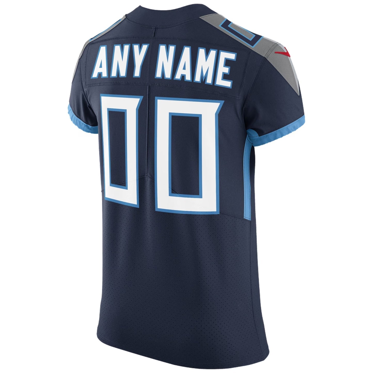Tennessee Titans Navy Vapor Untouchable Custom Elite Jersey football jersey product view 3