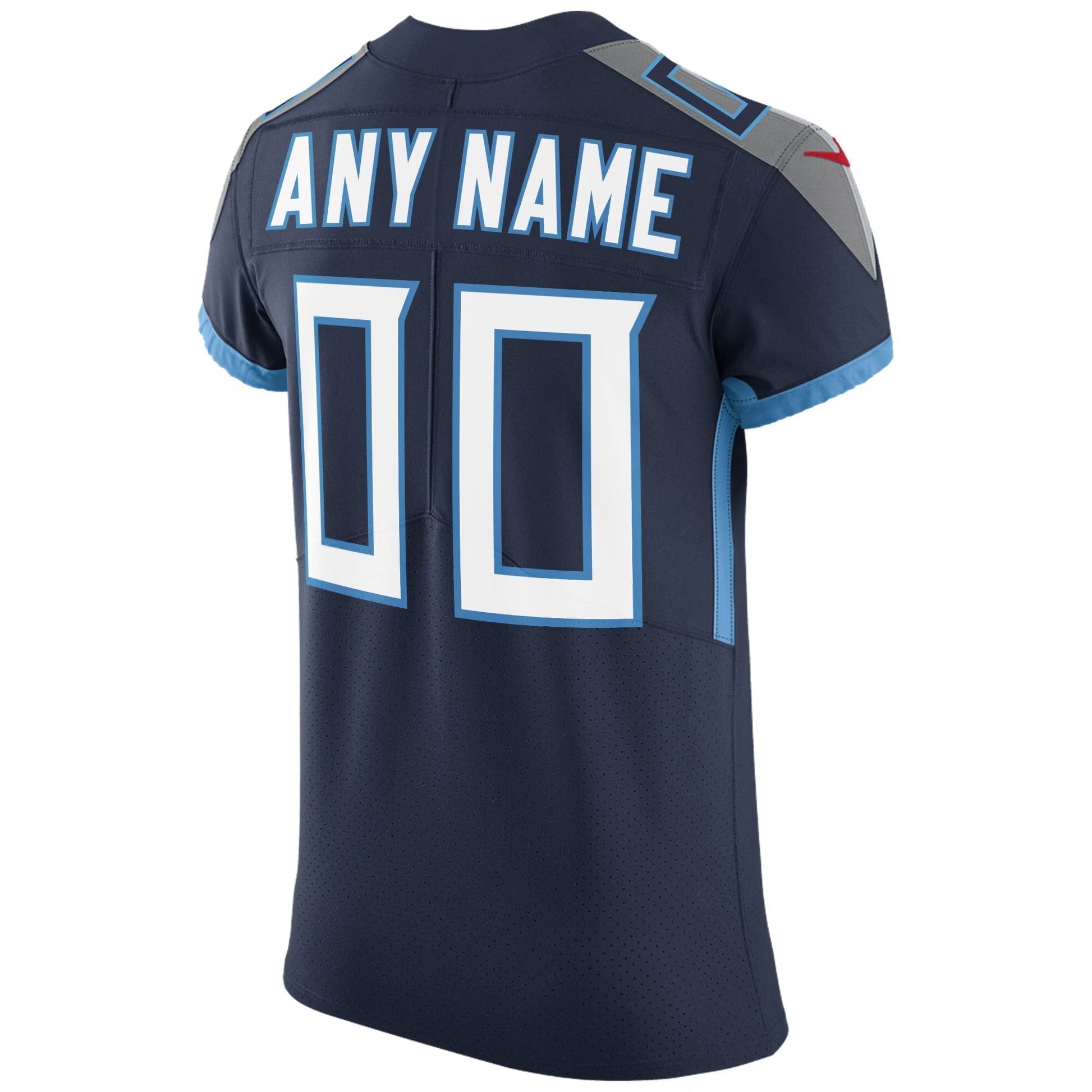 Tennessee Titans Navy Vapor Untouchable Custom Elite Jersey football jersey product view 3
