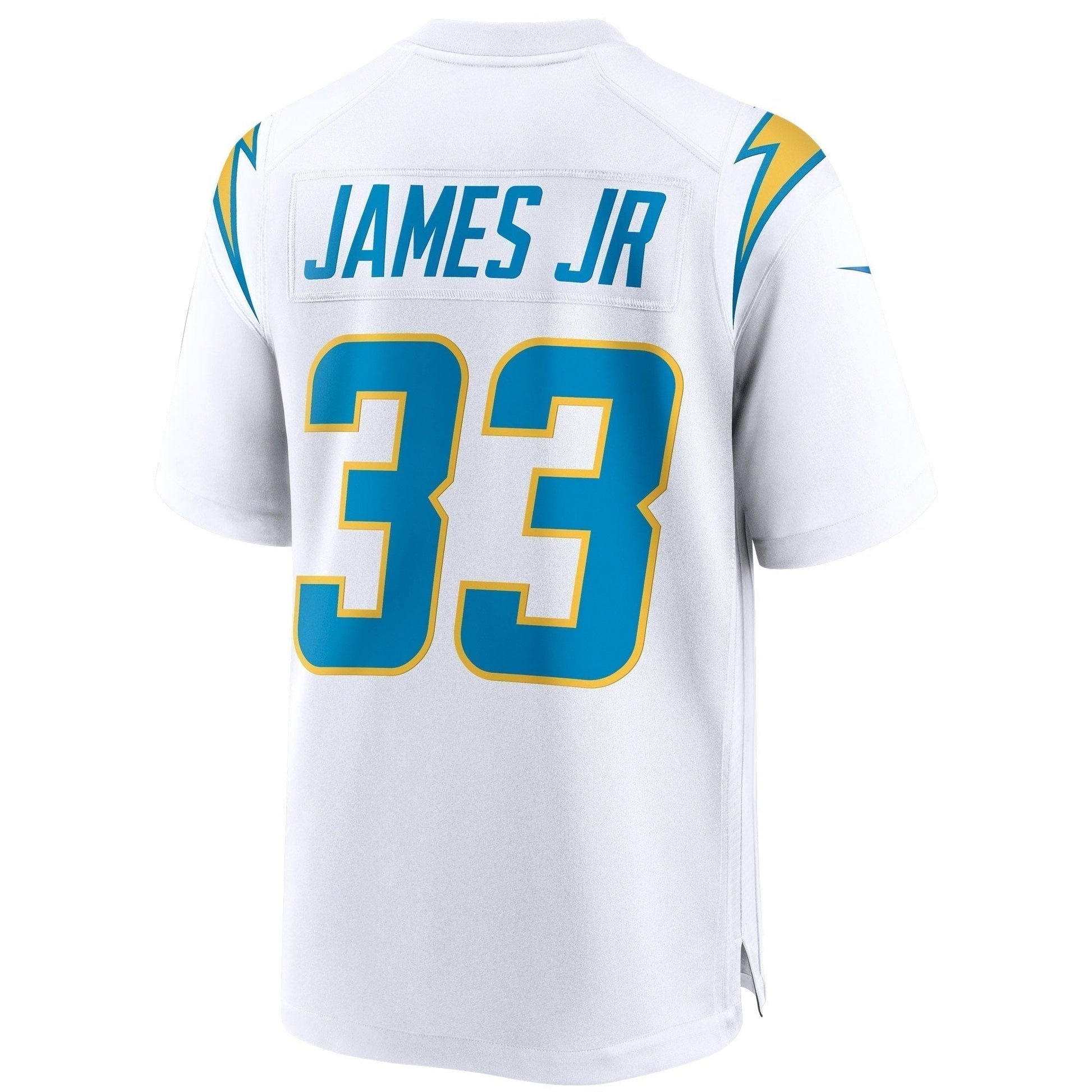 Derwin James Los Angeles Chargers Game Jersey - White football jersey product view 3
