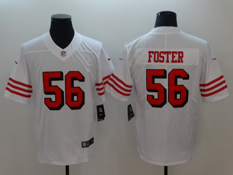 Men's San Francisco 49ers Ruben Foster White Game Jersey football jersey product view 1