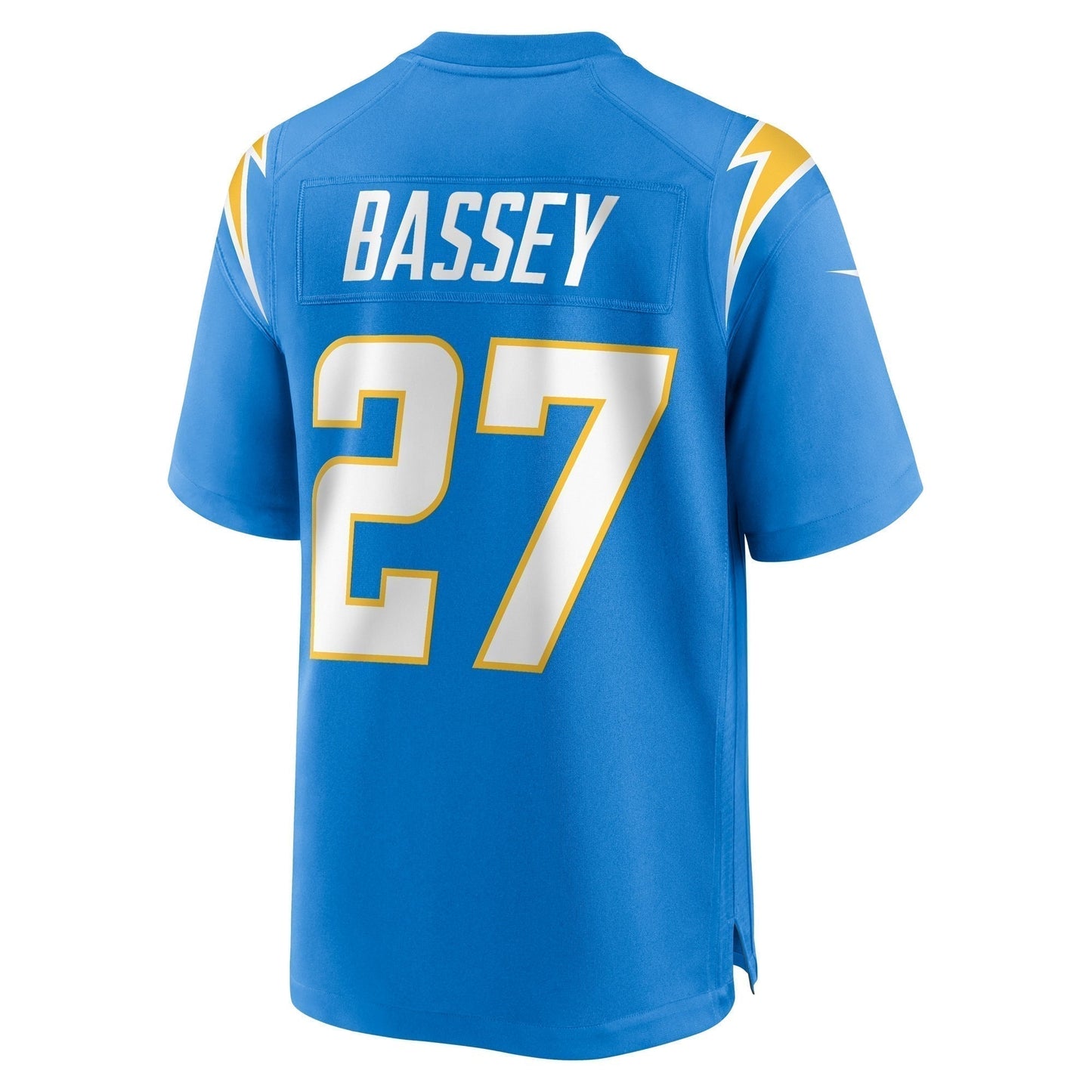 Essang Bassey Los Angeles Chargers Game Jersey - Powder Blue football jersey product view 3