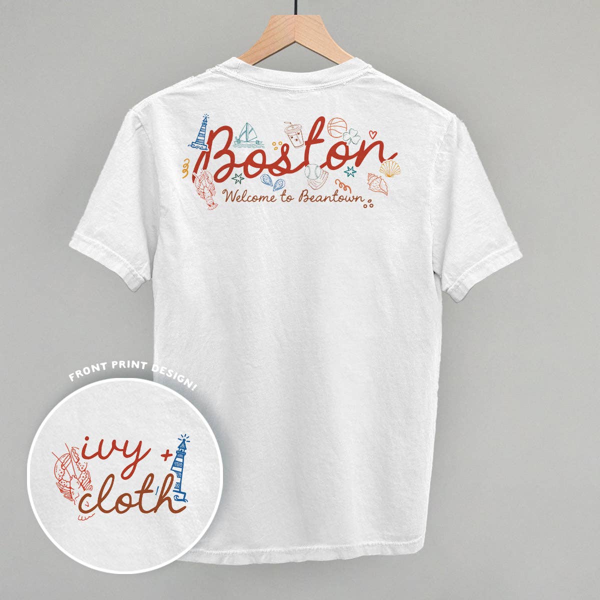 Boston Doodles (Back Print) Unisex T-shirt, Sweatshirt, Hoodie, Long Sleeve Tee - T-Shirt, Sweatshirt, Hoodie