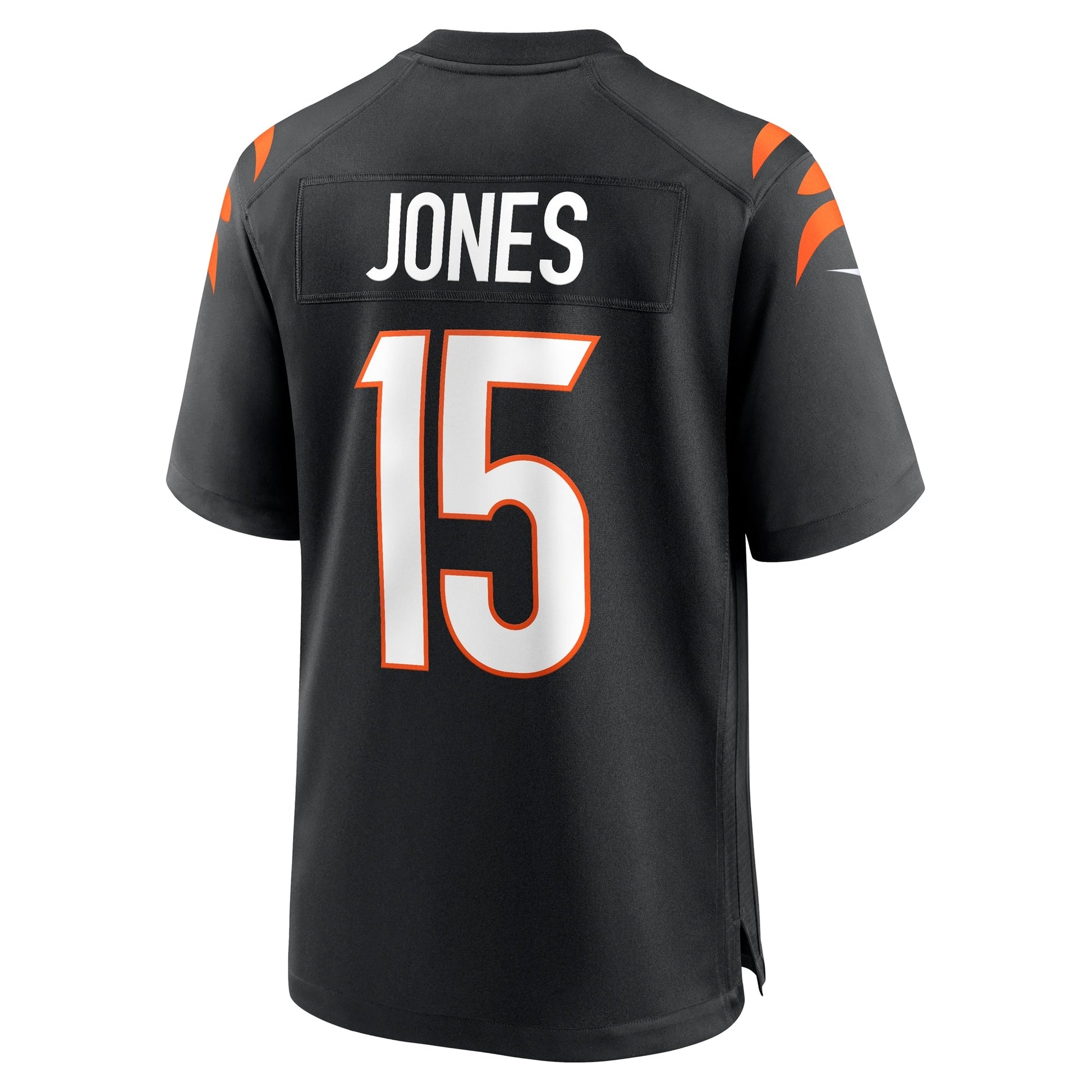 Charlie Jones Cincinnati Bengals Team Game Jersey - Black football jersey product view 3