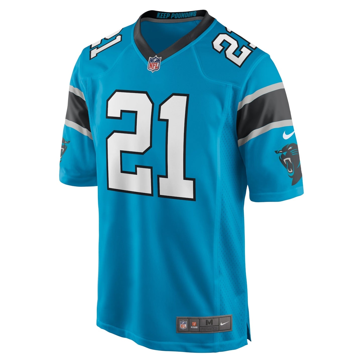 Jeremy Chinn Carolina Panthers Game Jersey - Blue football jersey product view 2