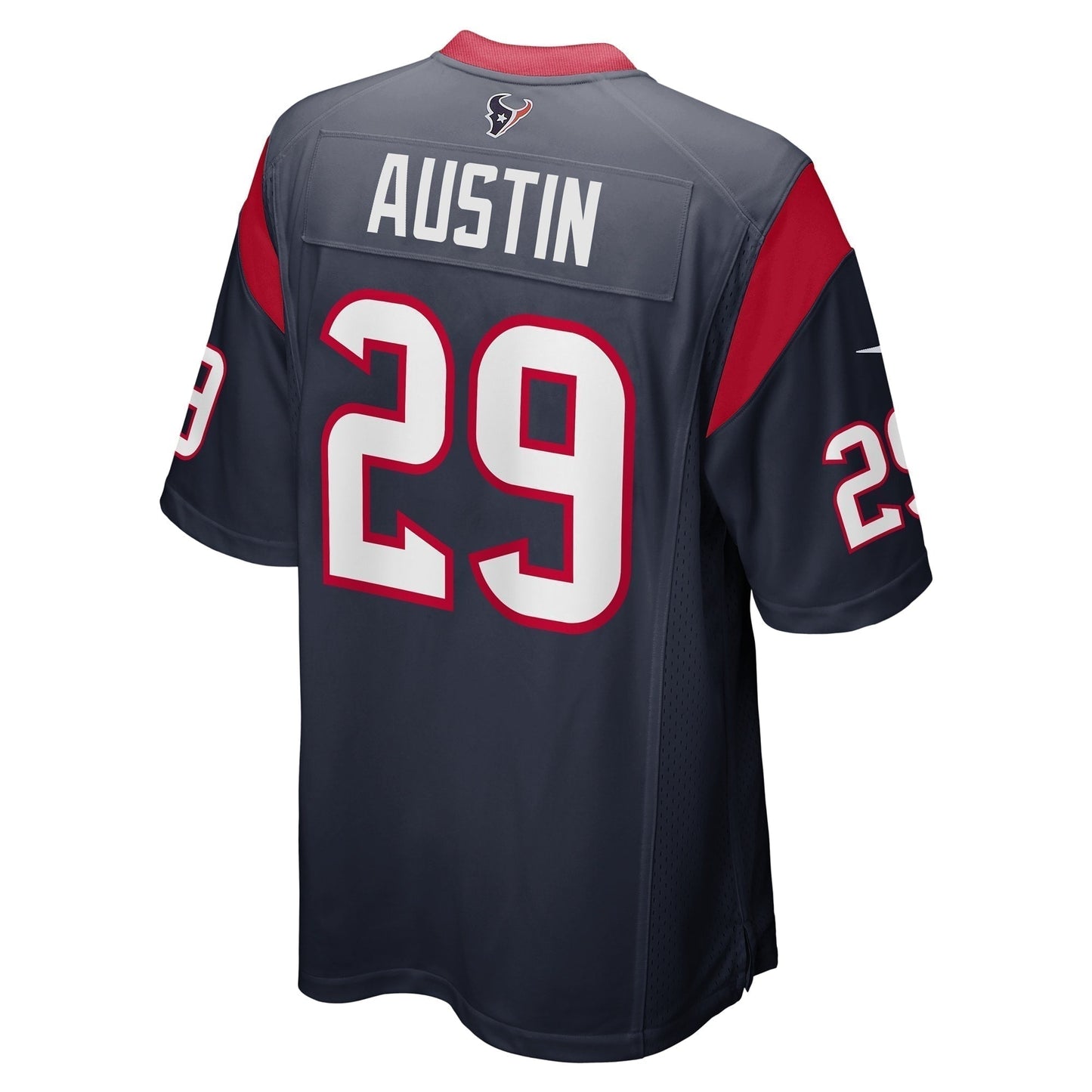 Alex Austin Houston Texans Team Game Jersey - Navy football jersey product view 3