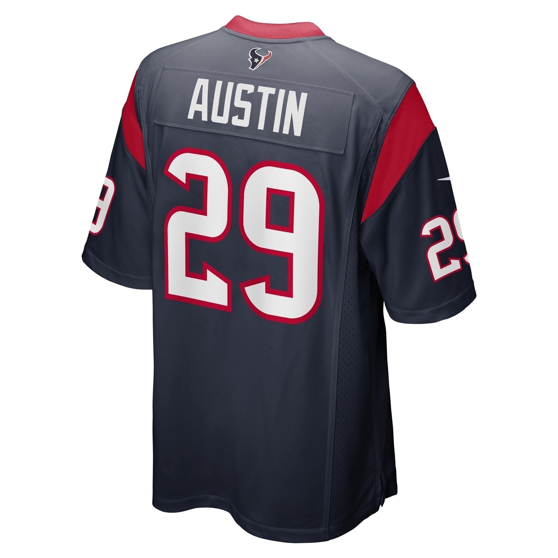 Alex Austin Houston Texans Team Game Jersey - Navy football jersey product view 3