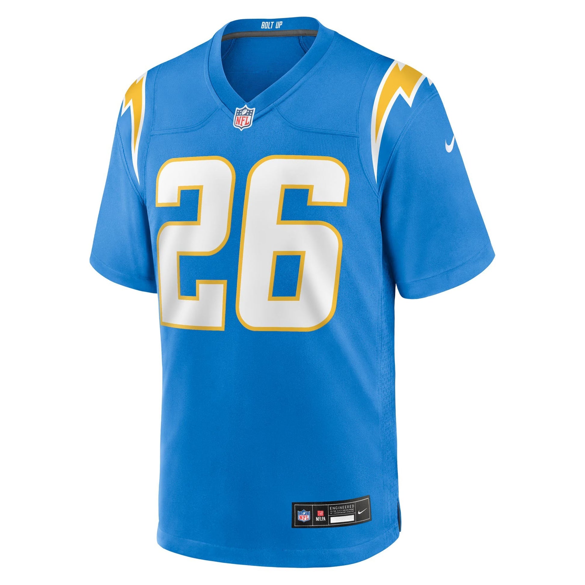 Los Angeles Chargers Donte Jackson Powder Blue Team Game Jersey football jersey product view 1