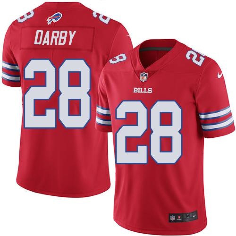 Bills #28 Ronald Darby Red Youth Stitched NFL Limited Rush Jersey football jersey product view 1