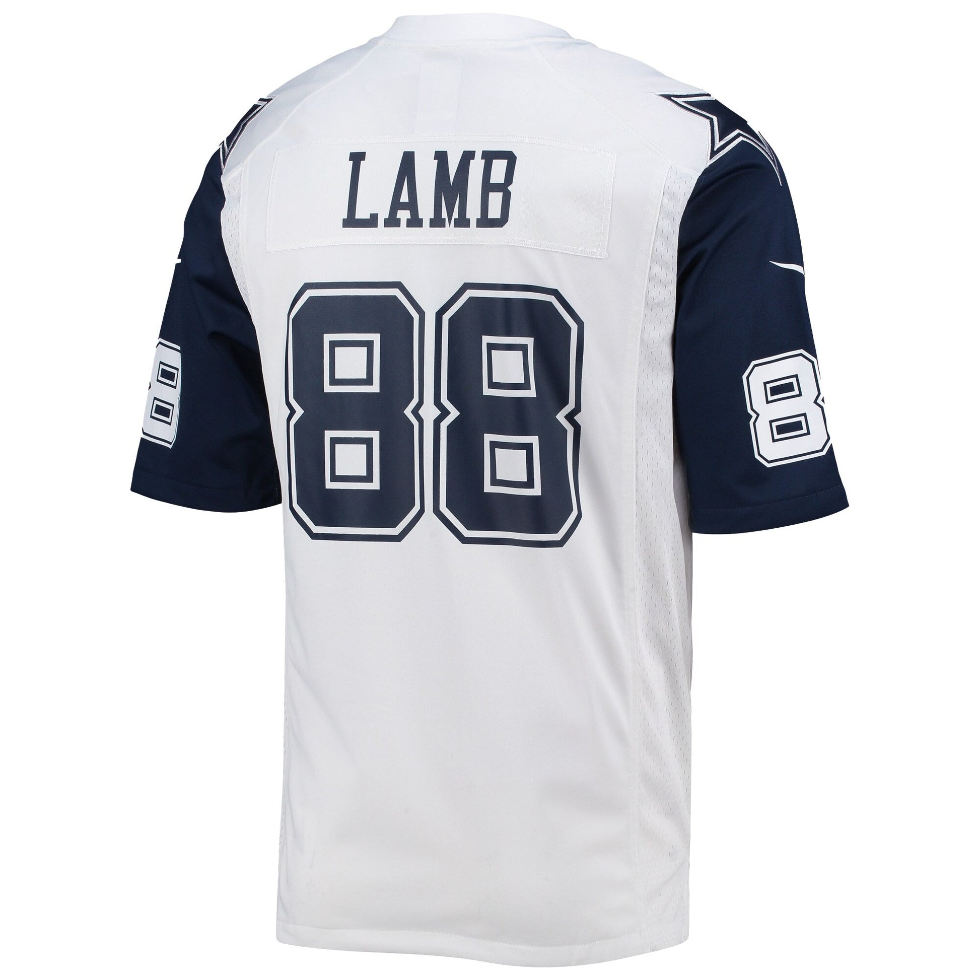 CeeDee Lamb Dallas Cowboys Alternate Game Jersey - White football jersey product view 3