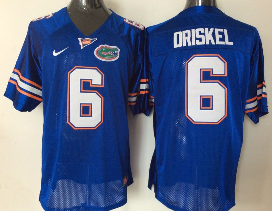Men's Florida Gators Jeff Driskel Royal Player Game Jersey sports jersey product view 1