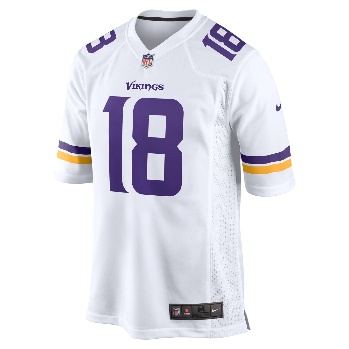Justin Jefferson Minnesota Vikings Game Jersey - WhiteYOUTH football jersey product view 2