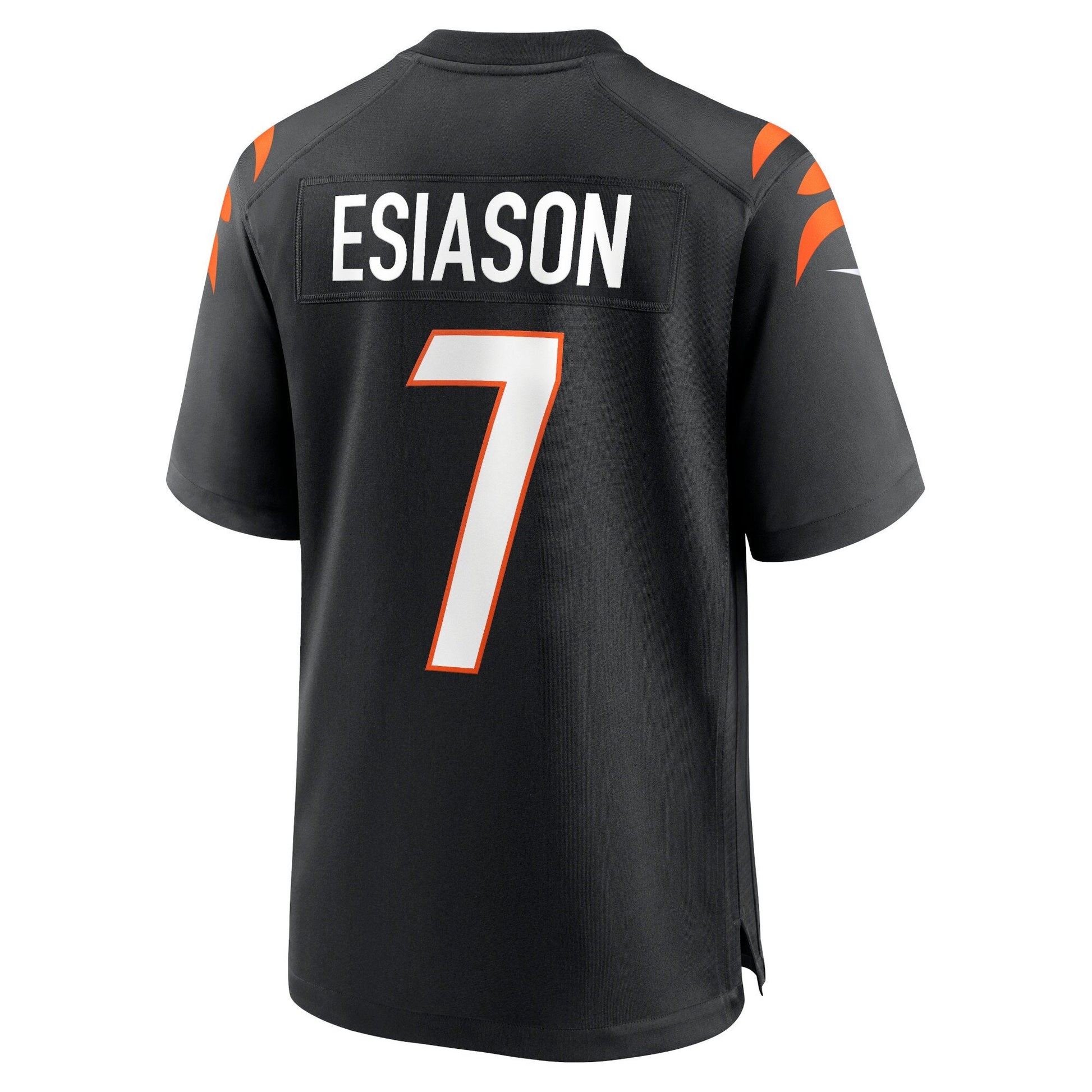 Boomer Esiason Cincinnati Bengals Retired Jersey - Black football jersey product view 3