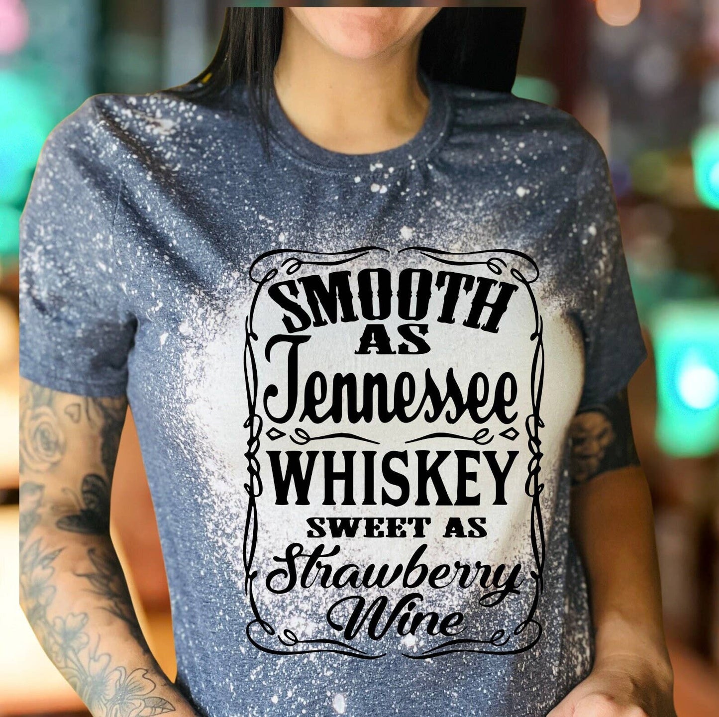 Smooth As Tennessee Whiskey Tee - Vintage Country Music Unisex T-shirt, Sweatshirt, Hoodie, Long Sleeve Tee - T-Shirt, Sweatshirt, Hoodie