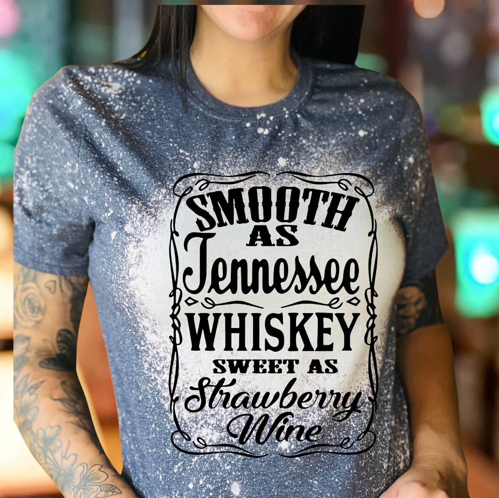 Smooth As Tennessee Whiskey Tee - Vintage Country Music Unisex T-shirt, Sweatshirt, Hoodie, Long Sleeve Tee - T-Shirt, Sweatshirt, Hoodie