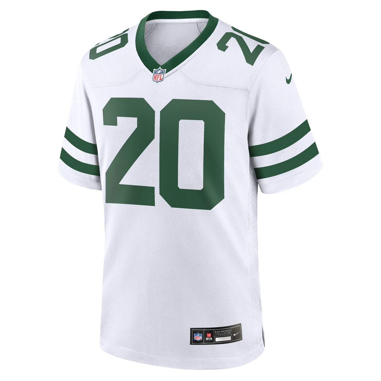 Breece Hall New York Jets Game Jersey - Legacy White football jersey product view 2