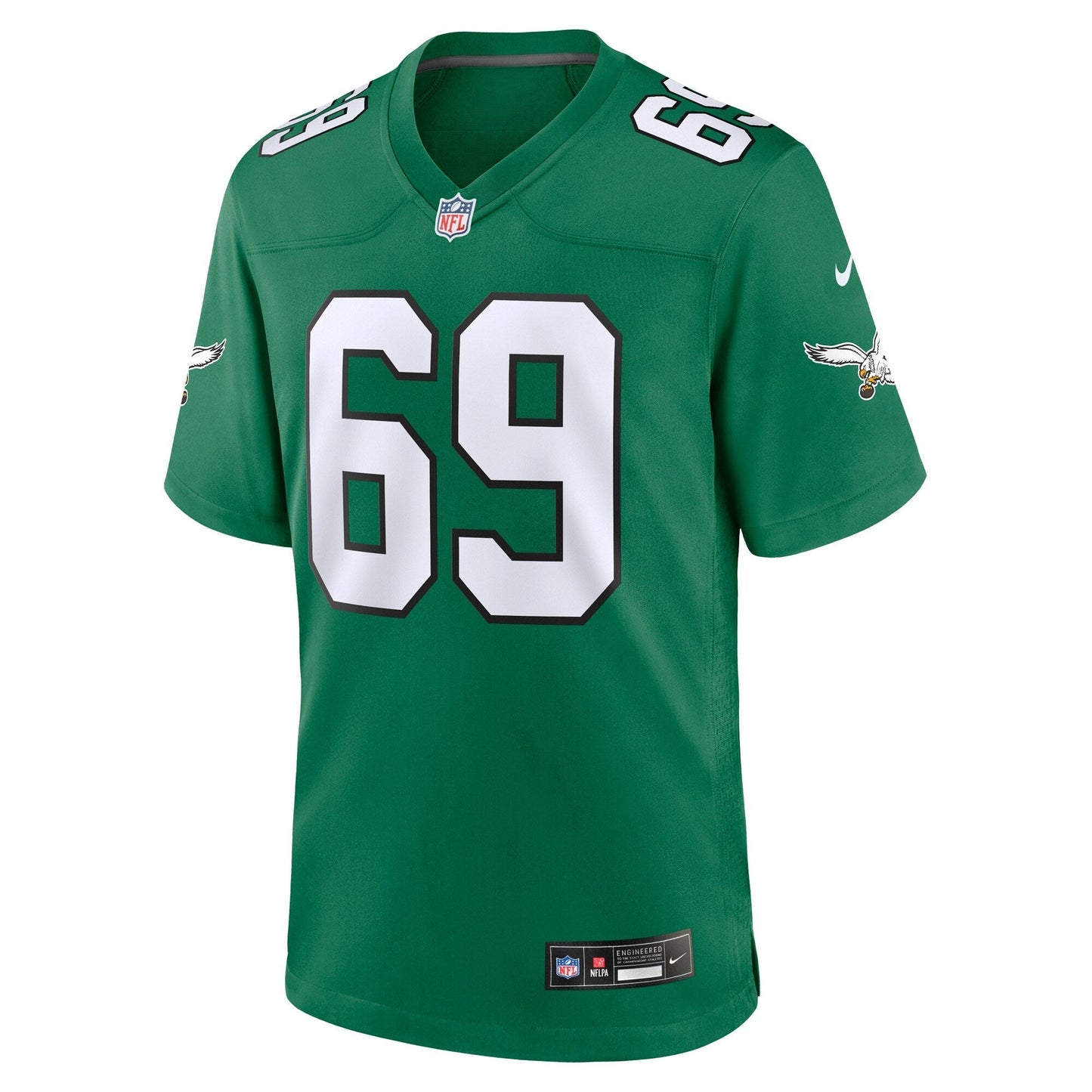 Landon Dickerson Philadelphia Eagles Alternate Game Jersey - Kelly Green football jersey product view 2