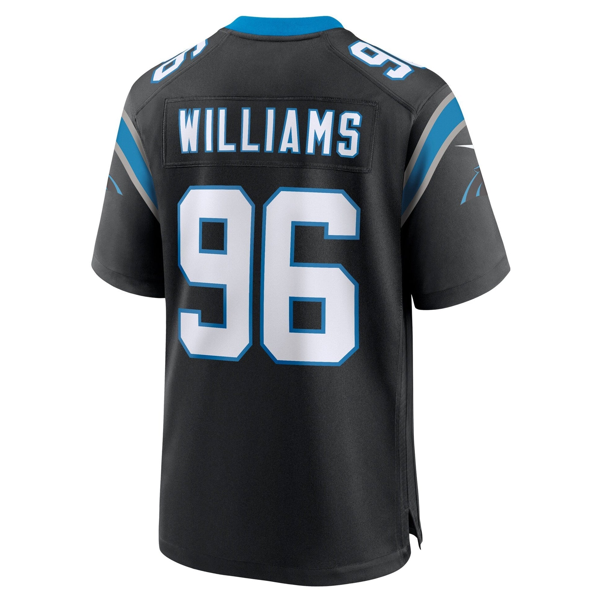 DeShawn Williams Carolina Panthers Game Jersey - Black football jersey product view 3