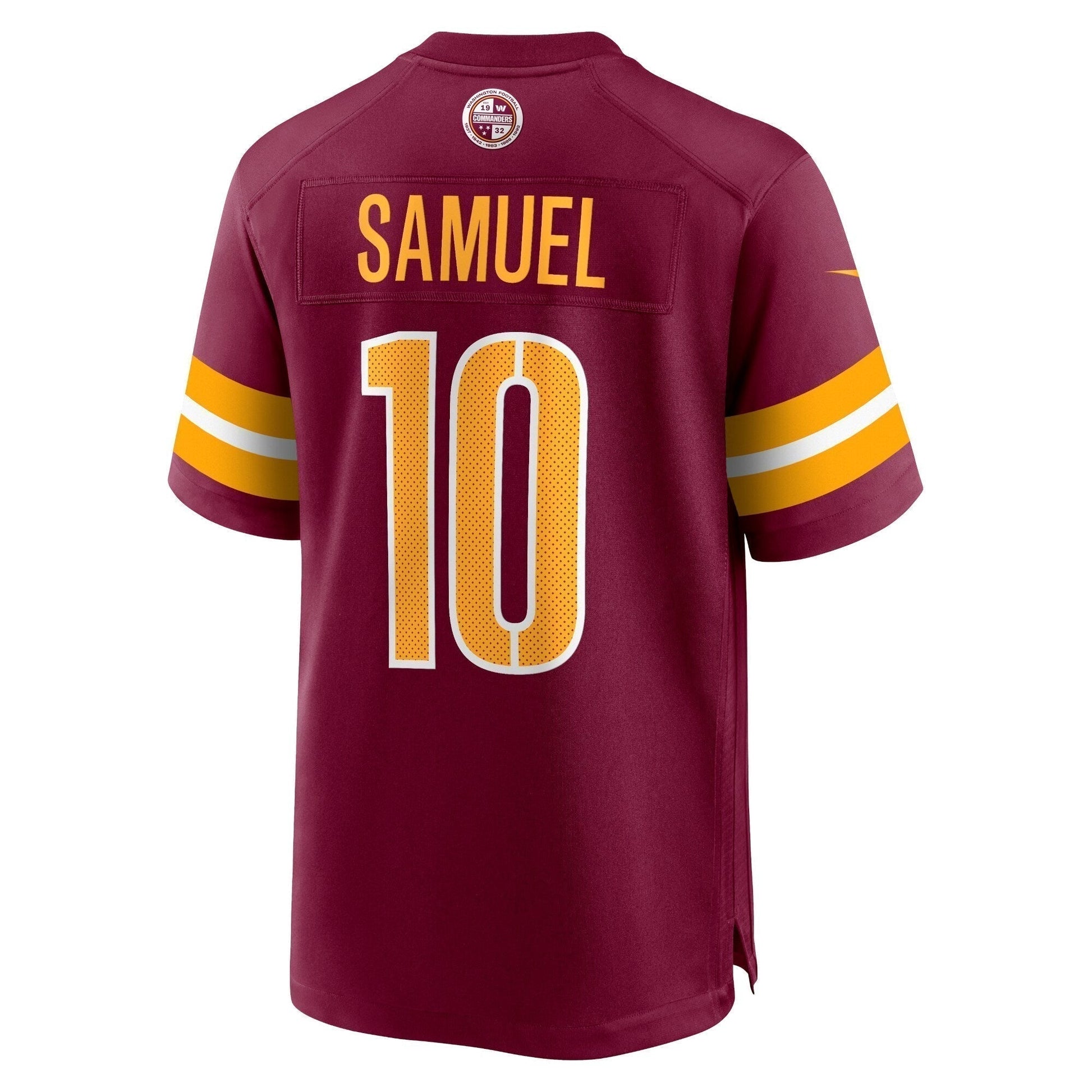 Curtis Samuel Washington Commanders Game Jersey - Burgundy football jersey product view 3