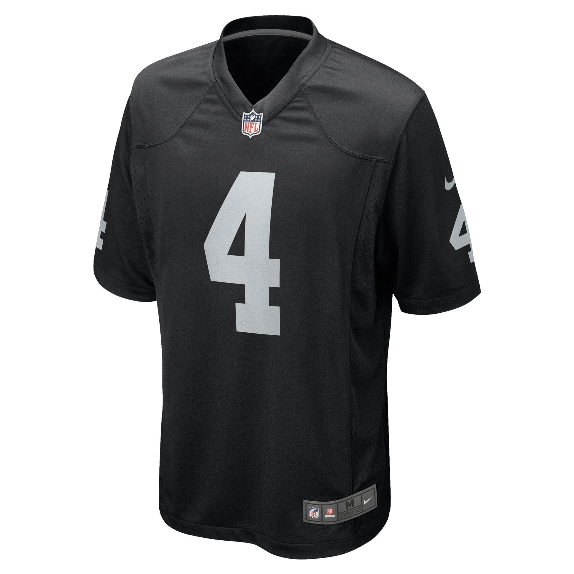 Aidan O'Connell Las Vegas Raiders Game Jersey - Black football jersey product view 2