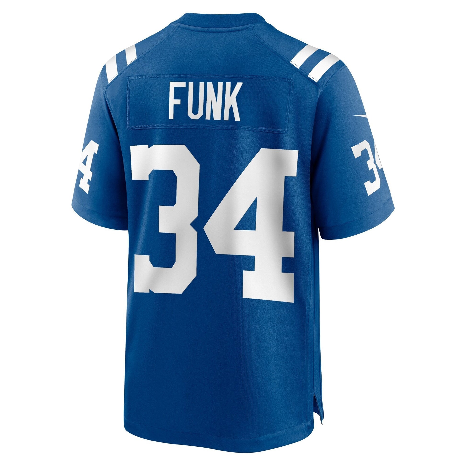 Jake Funk Indianapolis Colts Team Game Jersey - Royal football jersey product view 3