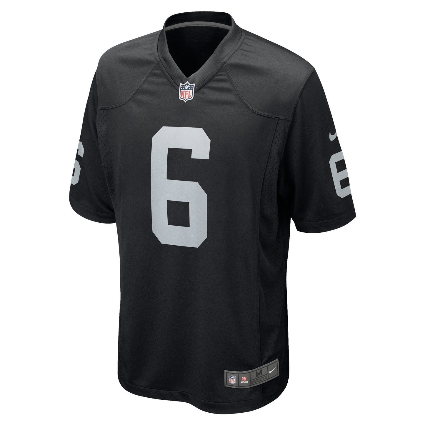 AJ Cole Las Vegas Raiders Game Jersey - Black football jersey product view 2