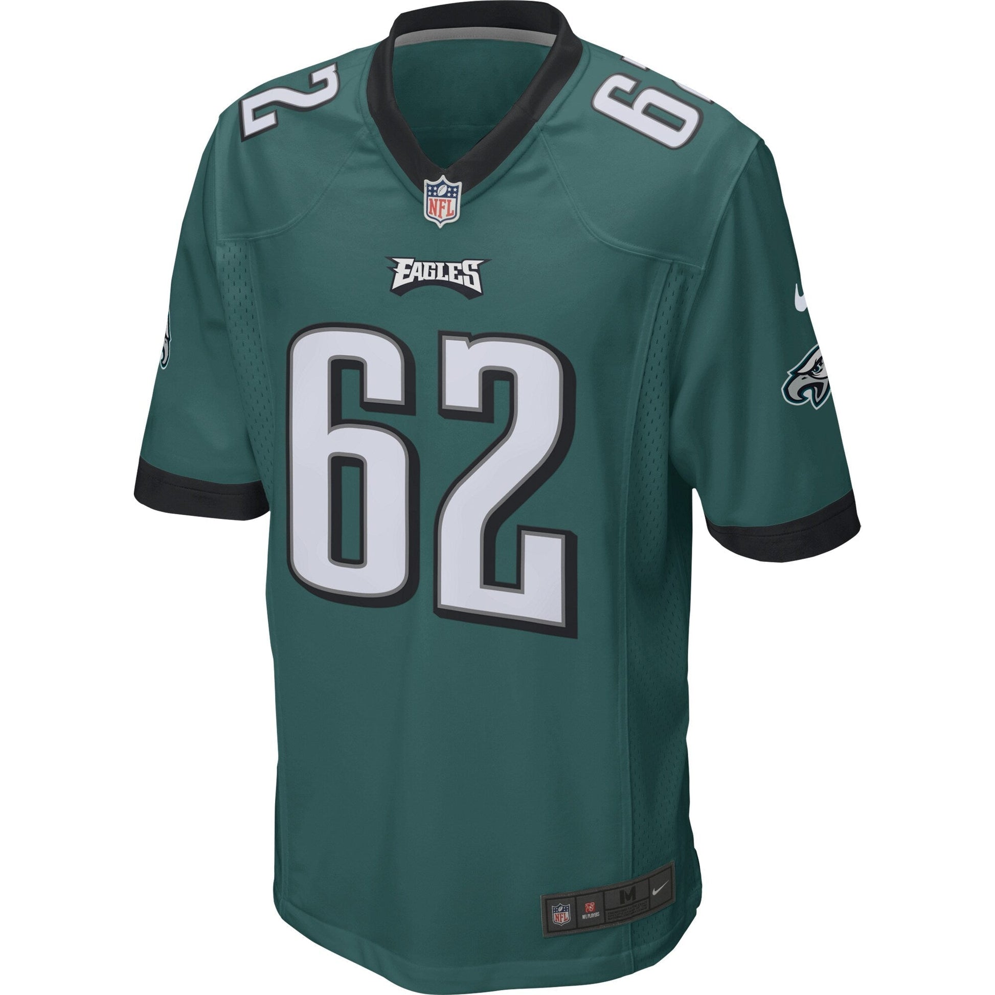 Jason Kelce Philadelphia Eagles Game Jersey - Midnight Green football jersey product view 2