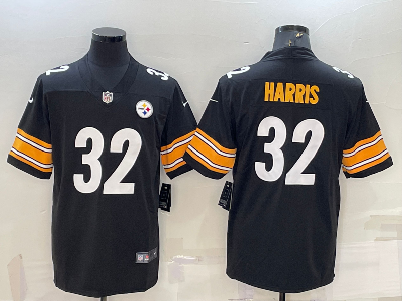 Men's Pittsburgh Steelers Franco Harris Black Game Jersey football jersey product view 1