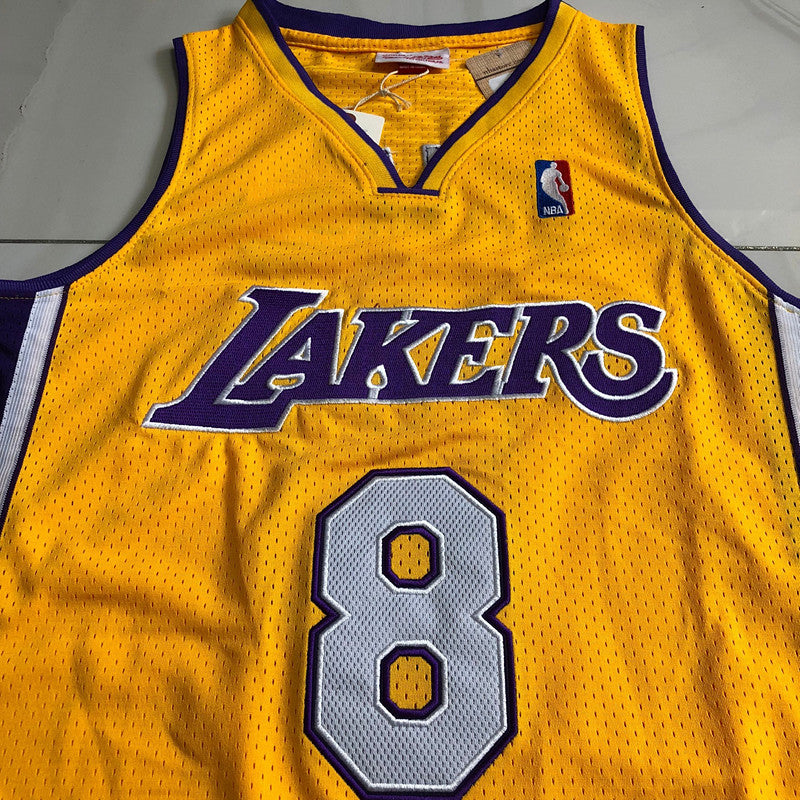 Kobe Bryant 1999-2000 Yellow 8# Retro Jersey basketball jersey product view 3