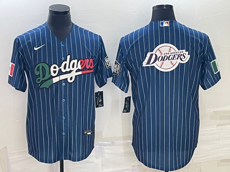 Men's Los Angeles Dodgers Blue Replica Player Team Jersey baseball jersey product view 1
