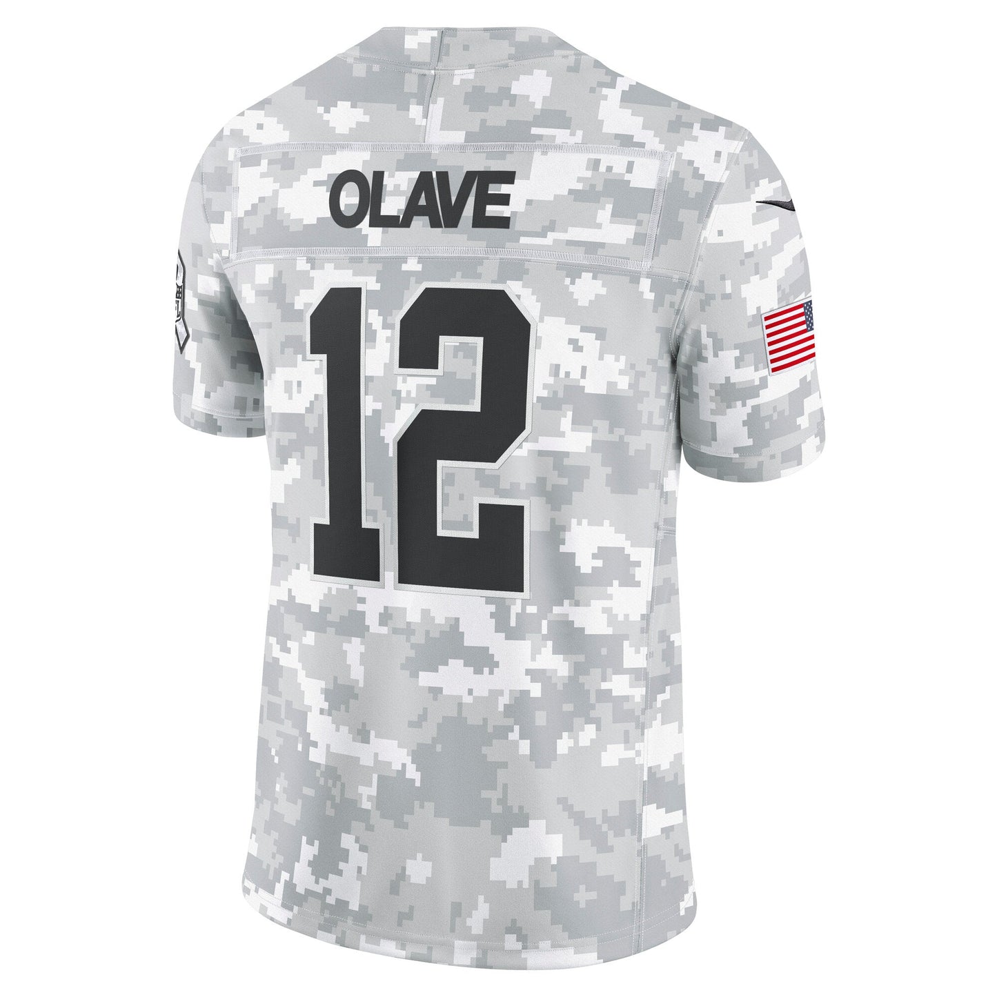 Chris Olave New Orleans Saints 2024 Salute to Service Limited Jersey - Arctic Camo football jersey product view 3